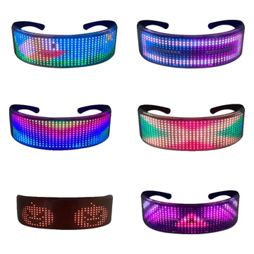 LED Lys Op Briller, Farverige, Halloween Fest Dekoration