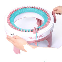 Strikke maskine, DIY uld hækling, tørklæde sweater