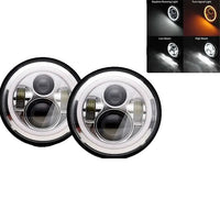 LED Forlygte, Høj/Lav Beam, Egnet til Jeep Wrangler Jk tj Cj Vaz 2121 Lada Niva 4X4