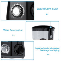 Elektrisk vandflosser, pulserende tandrenser, 7 dyser