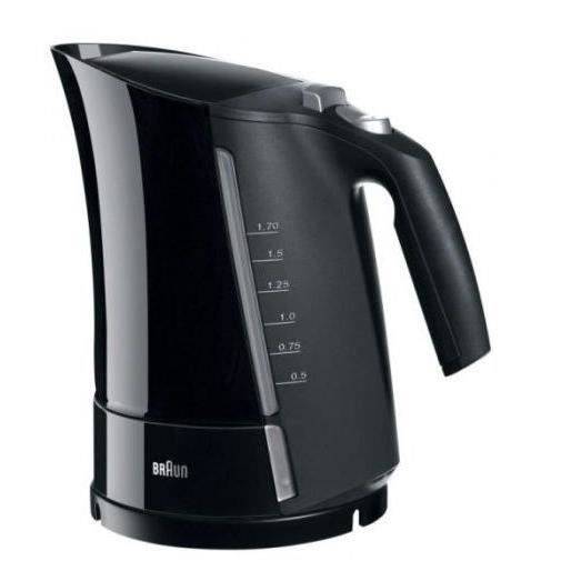 BRAUN WK500BK Elektrische waterkoker Multiquick 5 - 1,6 L - Zwart