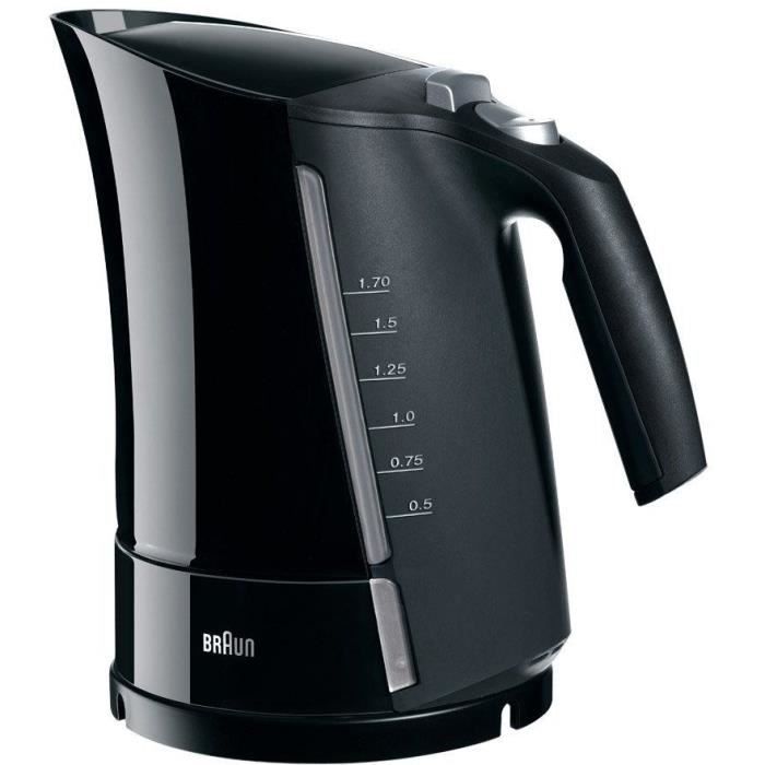 BRAUN WK500BK Elektrische waterkoker Multiquick 5 - 1,6 L - Zwart
