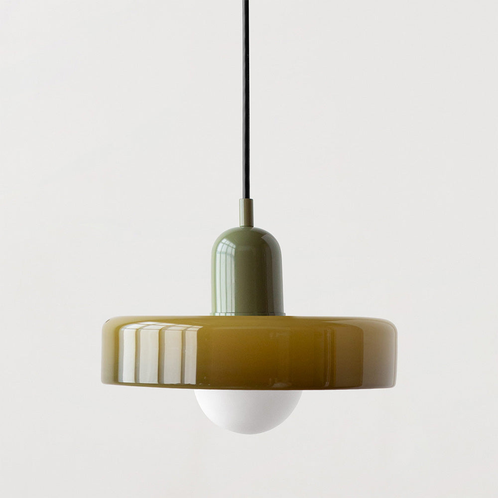 KristallLicht™ metal-glass pendant light 18