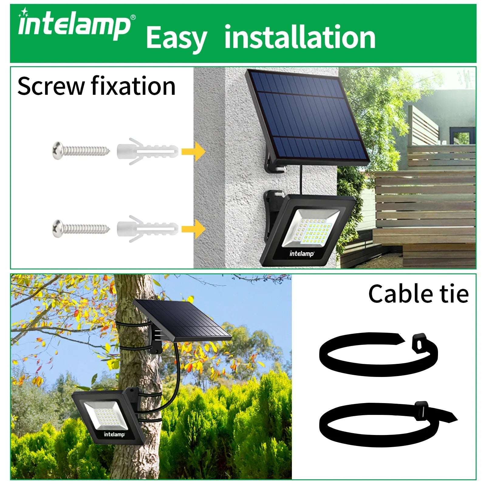 LumiMax Solar LED Strahler Set | 1200 Lumen | 2er Set | Wetterfest & Flexibel 3