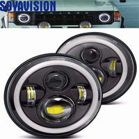 LED Forlygte, Høj/Lav Beam, Egnet til Jeep Wrangler Jk tj Cj Vaz 2121 Lada Niva 4X4