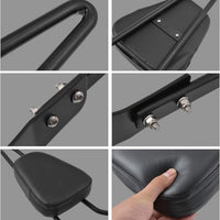 Bagsædepassager Sissy Bar Ryglæn - Sort til Harley Davidson