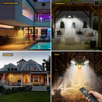 SolarBright | Solar-Pendelleuchte | 192 LEDs | Mit Fernbedienung & Bewegungssensoren 3