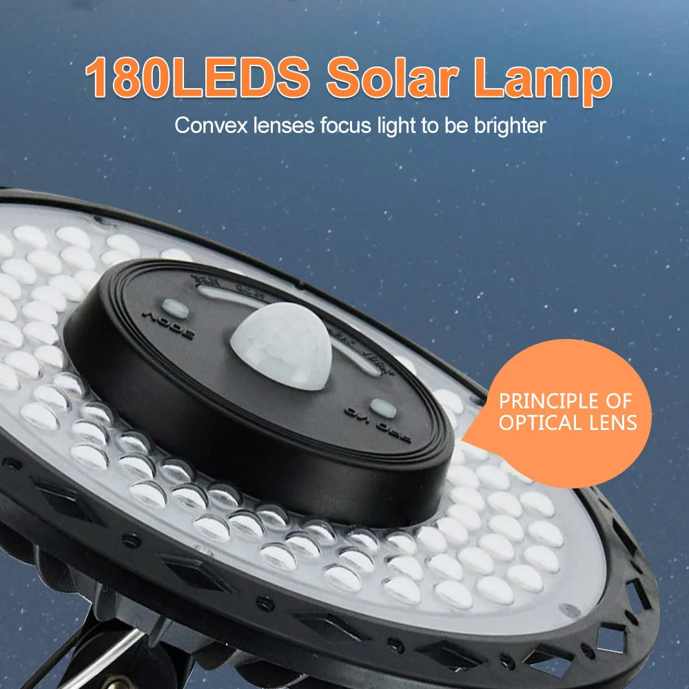 SoluxBeam Solar LED Lampe | 1200 Lumen | 228 LEDs | Bewegungsmelder & Fernbedienung | IP65 5