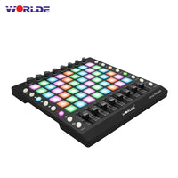 MIDI Trommepad Controller, Bærbar, RGB Baggrundsbelyste Pads