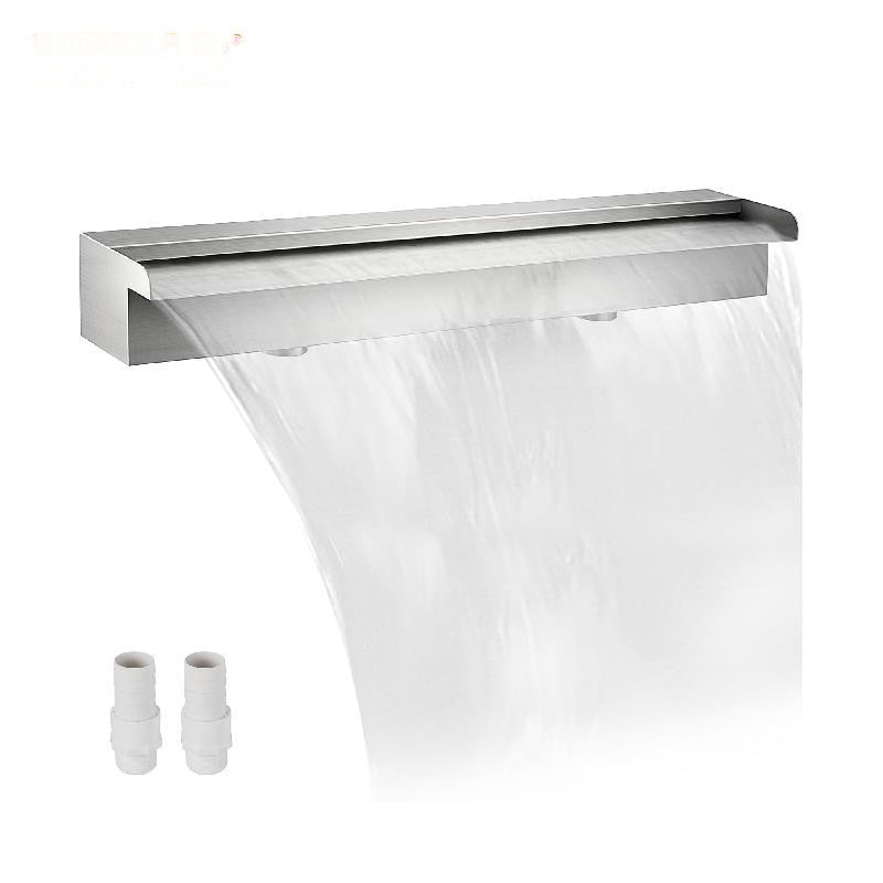 Pool Springvand, Rustfrit Stål, Vandfaldseffekt, Nem Installation