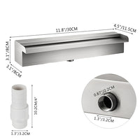 Pool Springvand, Rustfrit Stål, Vandfaldseffekt, Nem Installation