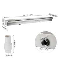 Pool Springvand, Rustfrit Stål, Vandfaldseffekt, Nem Installation