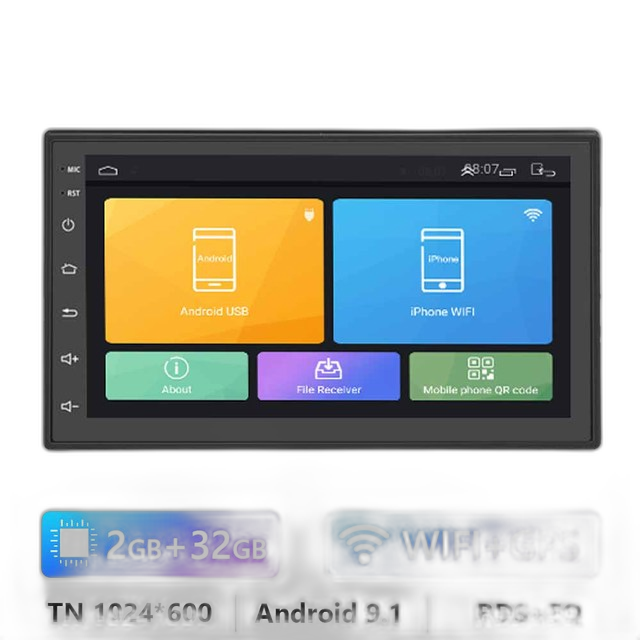 7/9/10.1 2Din Android bilradio - 8G 128G multimedievideoafspiller