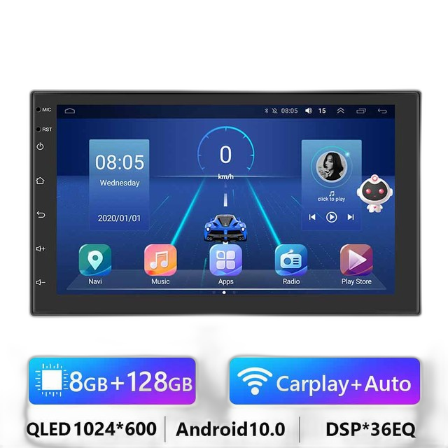 7/9/10.1 2Din Android bilradio - 8G 128G multimedievideoafspiller