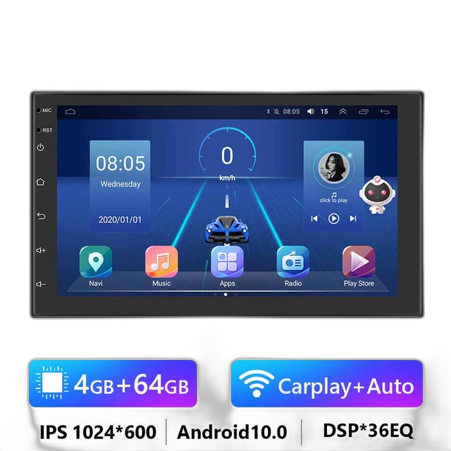 7/9/10.1 2Din Android bilradio - 8G 128G multimedievideoafspiller