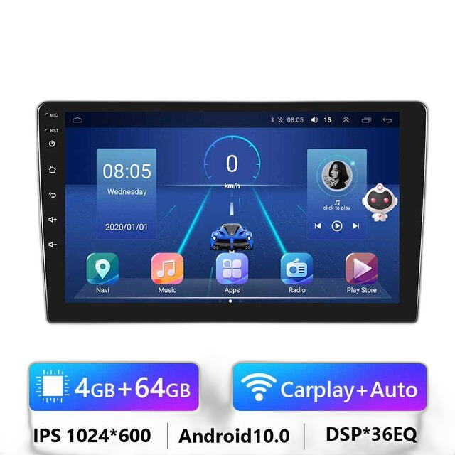 7/9/10.1 2Din Android bilradio - 8G 128G multimedievideoafspiller