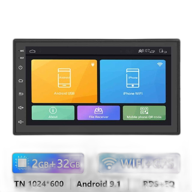 7/9/10.1 2Din Android bilradio - 8G 128G multimedievideoafspiller