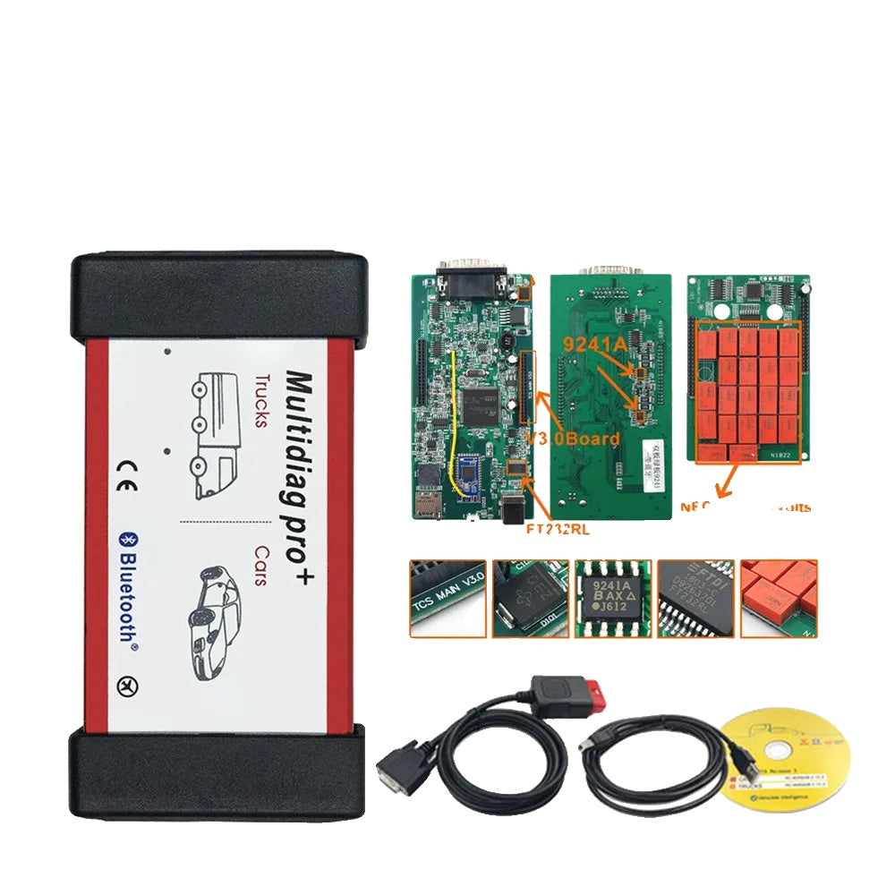 OBD2 Scanner, Bluetooth-forbindelse, Bil- og Lastbil-diagnostisk værktøj