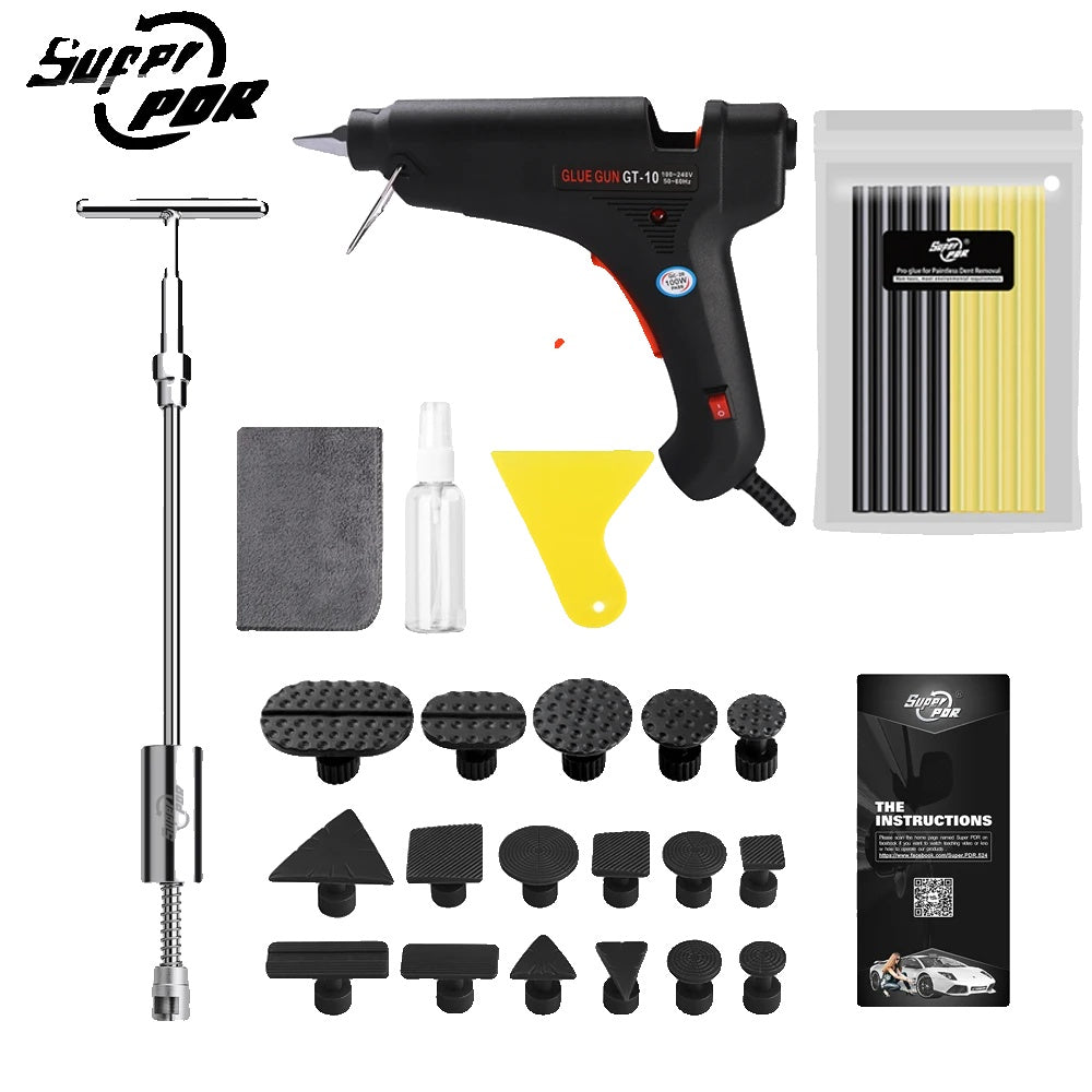 PDR Paintless Dent Removal Tools Kit, Professional Car Dent Repair Tool, Suction Cup Dent Lifter