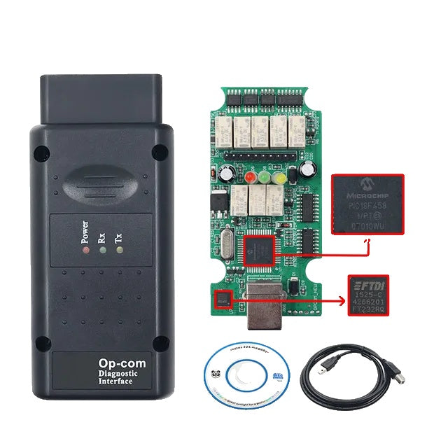 Opcom V195, OBD 2 Code Reader, Opel Cars Diagnostic Tool