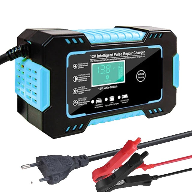 Car Battery Charger, 12V, Fully Automatic, Digital Display