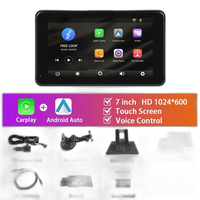 7 tommer bilstereo MP5-afspiller med Carplay, Android Auto, Bluetooth - Na