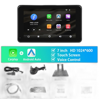 7 tommer bilstereo MP5-afspiller med Carplay, Android Auto, Bluetooth - Na