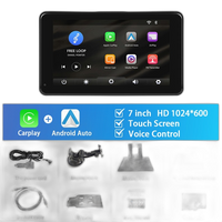 7 tommer bilstereo MP5-afspiller med Carplay, Android Auto, Bluetooth - Na