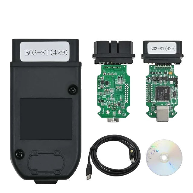 OBD2-connector, STM32F405-chip, ondersteuning voor onbeperkte VIN's