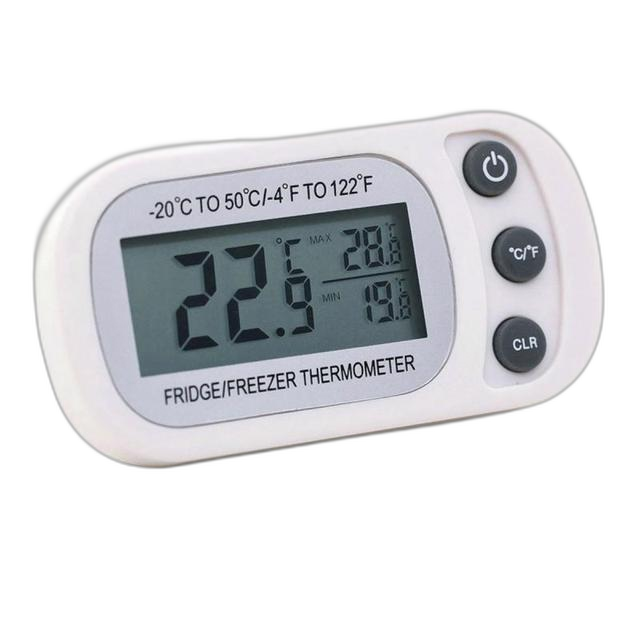 Digital Waterproof Thermometer - Large Screen, Hanging Refrigerator With