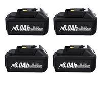 Rechargeable Battery Compatible with Makita, 6.0Ah, Lithium-ion Cell