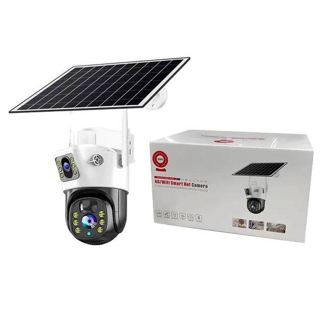 Solar Wireless Surveillance Camera, 4K Resolution, PIR Human Detection