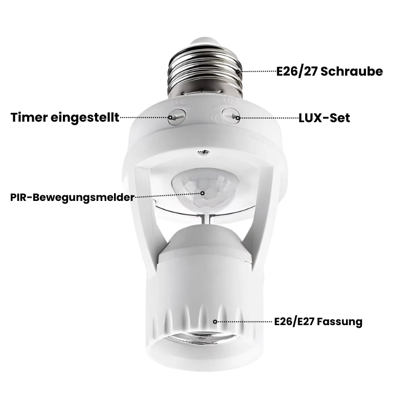 1+1 GRATIS | BrightSense - Intelligenter Bewegungssensor mit einstellbarer Zeit und Licht [Letzter Tag Rabatt] 1