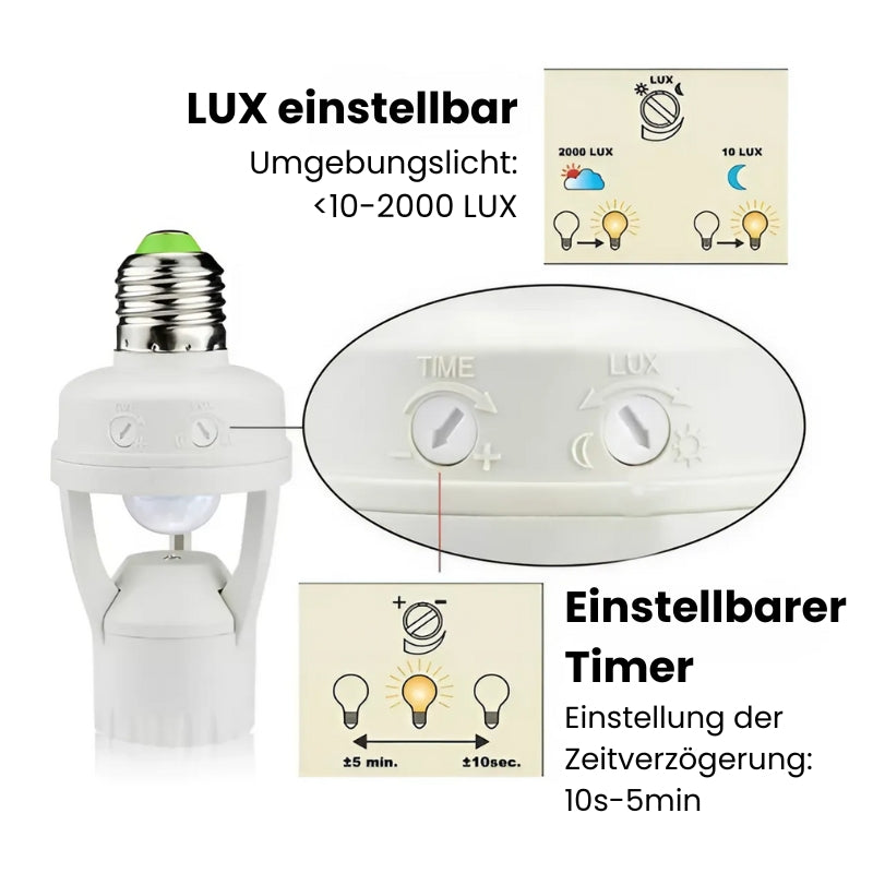 1+1 GRATIS | BrightSense - Intelligenter Bewegungssensor mit einstellbarer Zeit und Licht [Letzter Tag Rabatt] 2