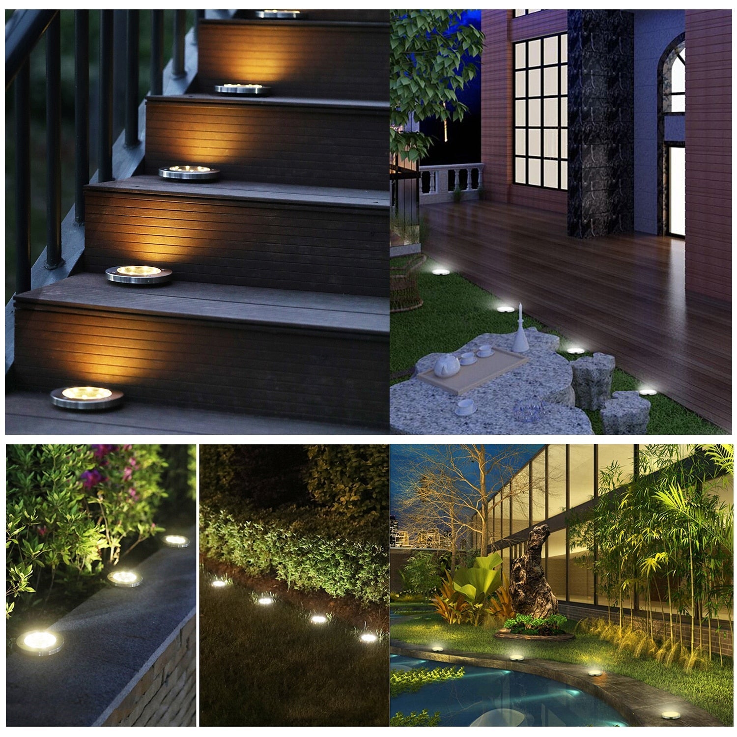 1+1 GRATIS | GroundLumina - Wasserdichte LED-Untergrundlampen für den Außenbereich [Letzter Tag Rabatt] 6