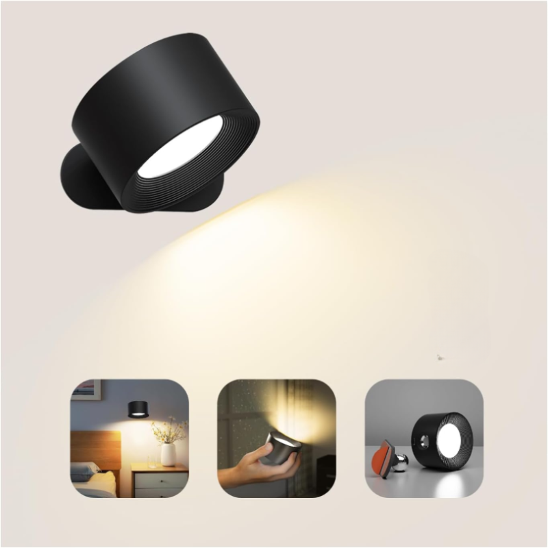 1+1 GRATIS | LumiPod - Drehbare kabellose LED-Wandleuchte 0