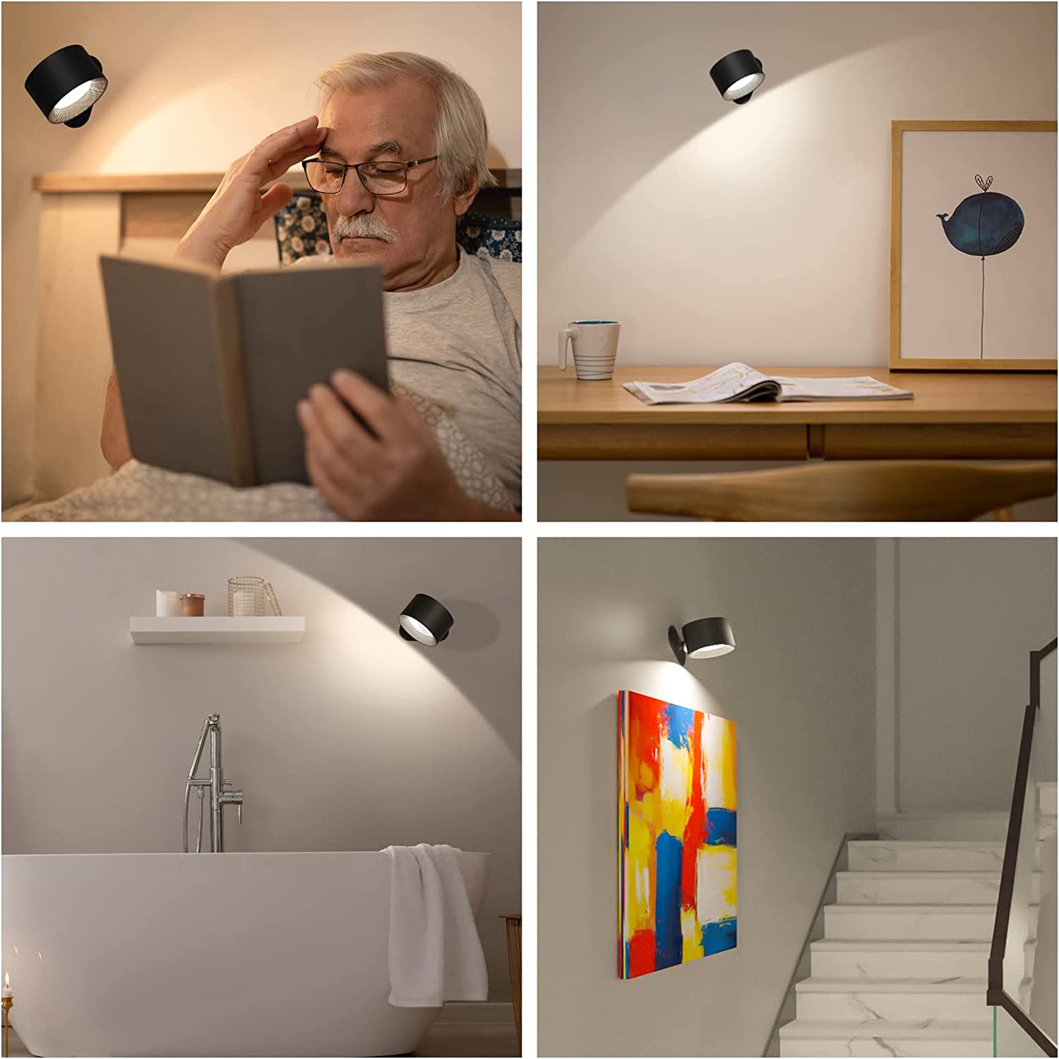 1+1 GRATIS | WallBeam - Kabellose wiederaufladbare Wandleuchte [Letzter Tag Rabatt] 5