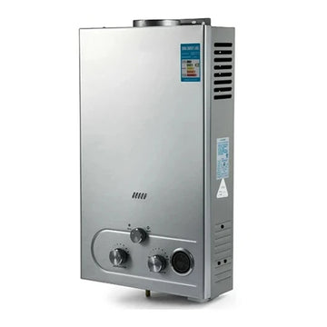 LPG Doorstroomwaterverwarmer, 12 Liter, Oververhitting & Vorstbescherming, LED Display