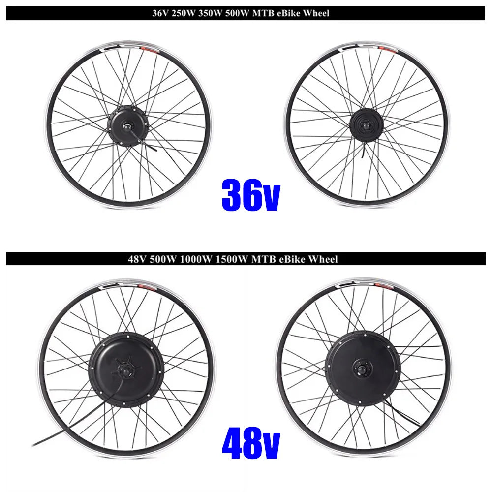 Electric Bicycle Conversion Kit, 48V 1000W, 20in