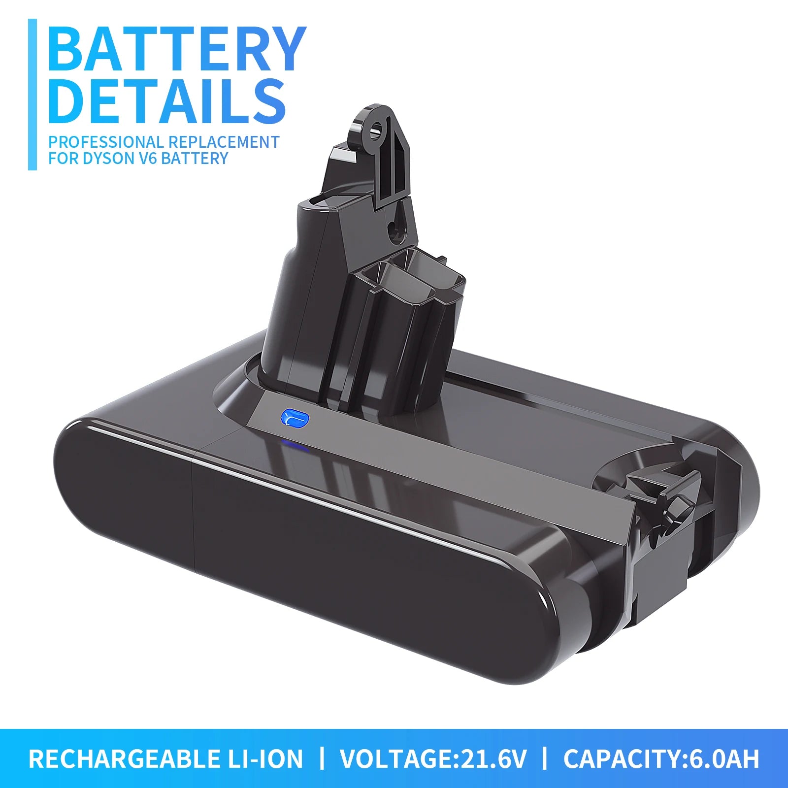 Dyson Replacement Battery, 216V, 6000mAh