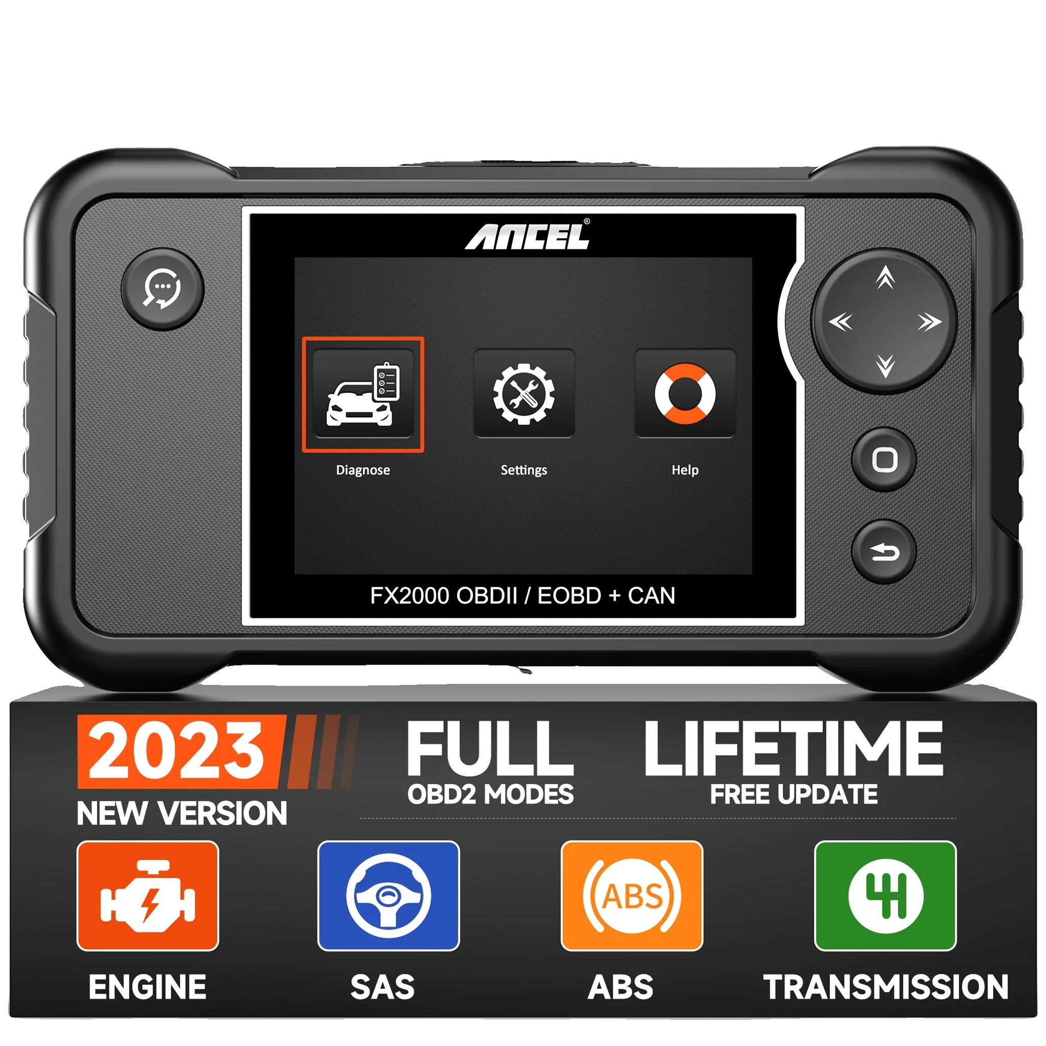 Auto OBD2 Diagnostische Gereedschappen, ABS SRS Airbag Motor Codelezer, Gratis Update