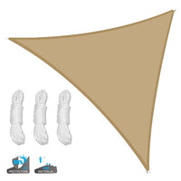 Shade Sail Sun Canopy, Waterproof, Triangular Design