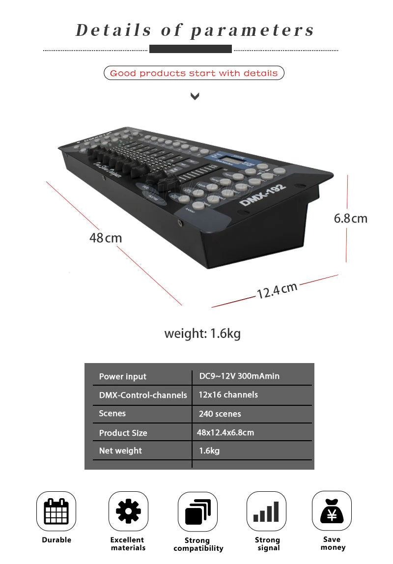 DMX Controller, Podiumverlichting, LED Par Moving Head