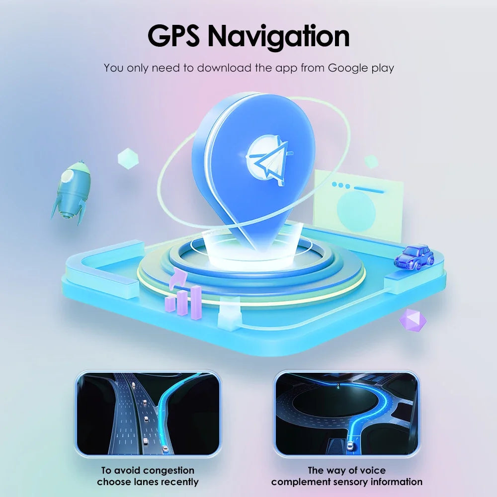 Carplay Android 12, Multimedieafspiller, GPS Navigation