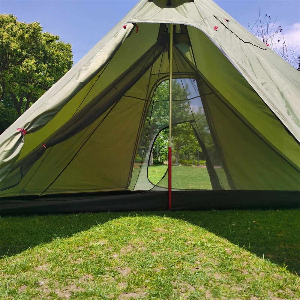 Camping Teepee Telt, Vandtæt, Ovnåbning