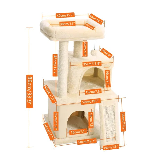 Cat Tree, Multi-Level, Cozy Perches