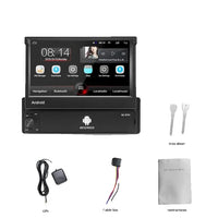 Android Car Radio, 7 Inch Retractable Touch Screen, GPS