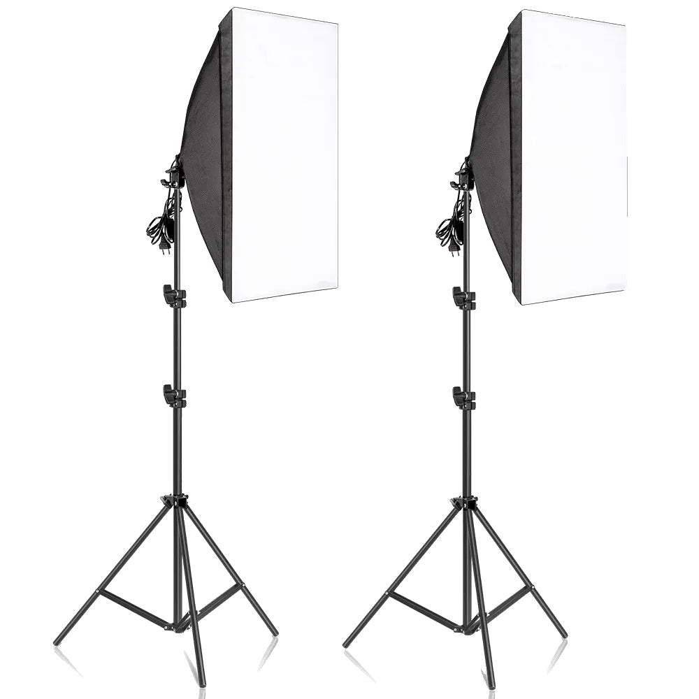 Photography Softbox Lighting Kits, 50x70CM, Continuous Light System