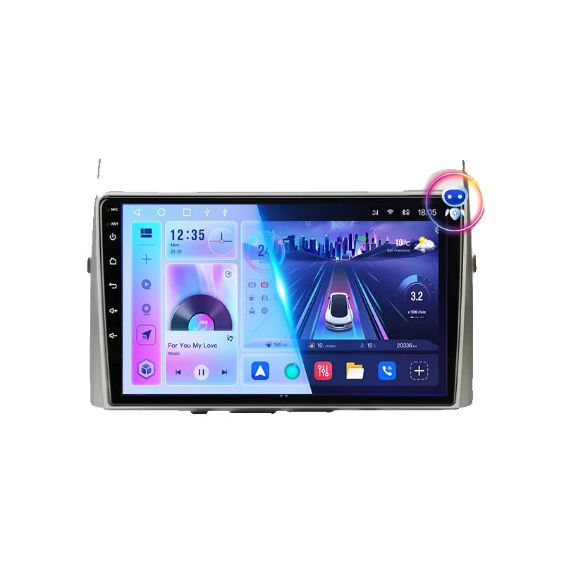 Toyota Corolla Verso AR10, Android 12, Bilstereo Multimedia Afspiller