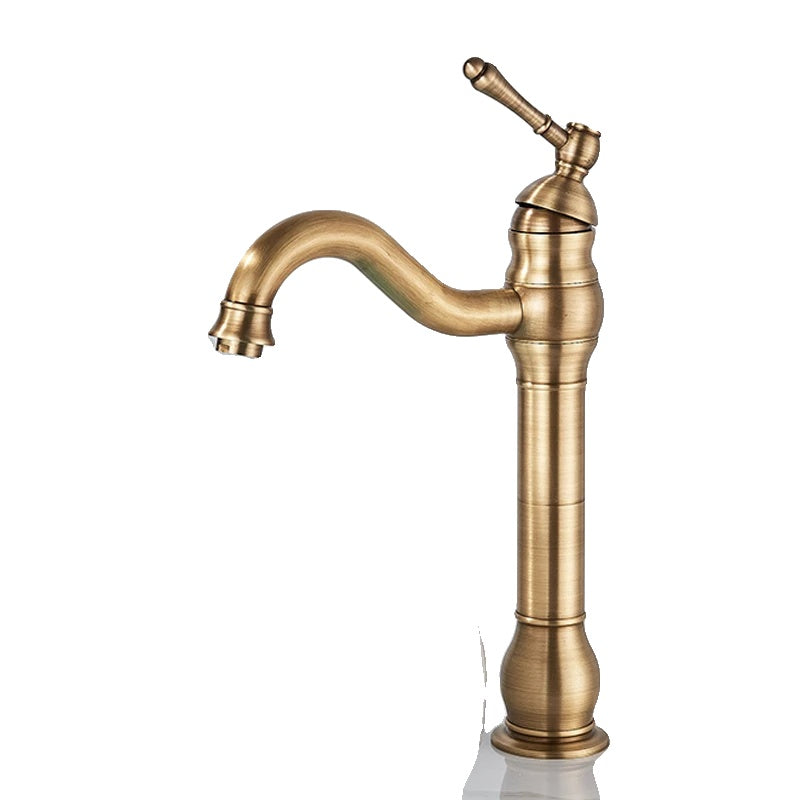 Bathroom Faucet, Brass Construction, Hot and Cold Water Mixer